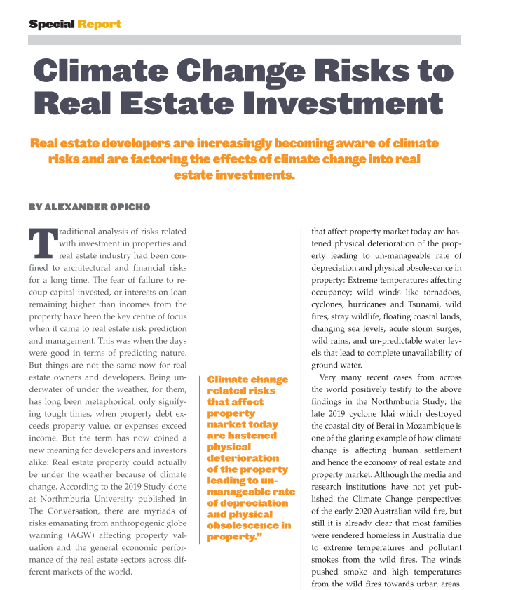 Climate Change Risks To Real Estate Investment - Kenya Mortgage ...