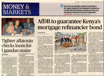AfDB to Guarantee Kenyas Mortgage Refinancier Bond